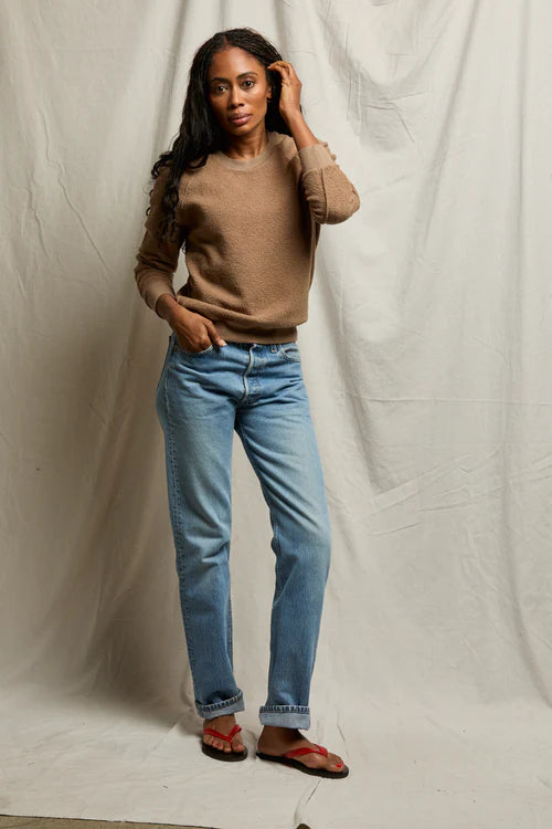 Ziggy Reverse Fleece Shrunken Crew