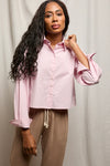 Naomi Woven Button Top