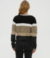 Fiona Stripe Crewneck Cardigan