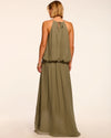 Ambar Draped V-Neck Maxi Dress