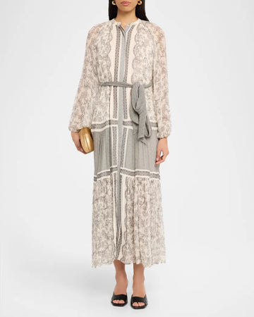 Halley Floral Belted Maxi Dress