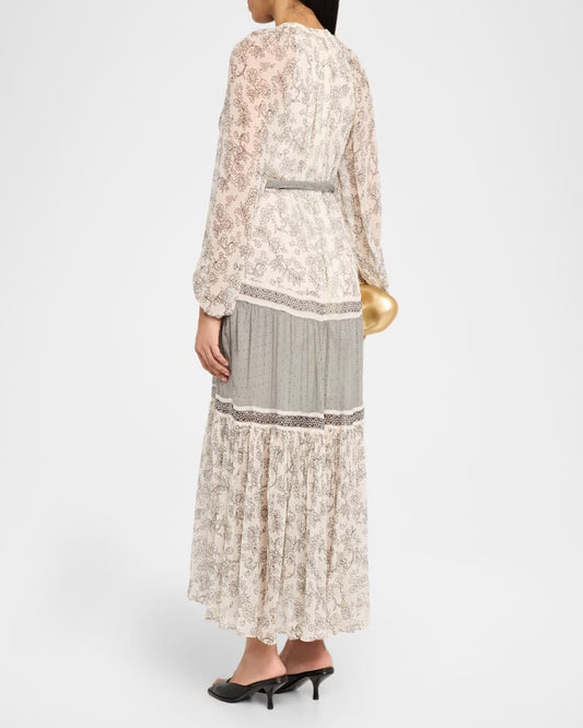 Halley Floral Belted Maxi Dress