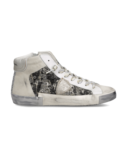 PRSX High Woman Metal Jacquard Blanc Platinum