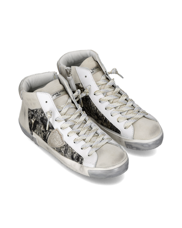 PRSX High Woman Metal Jacquard Blanc Platinum