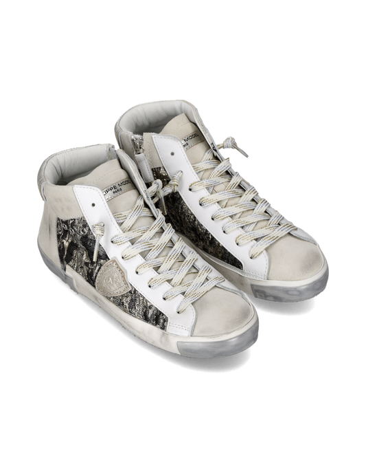 PRSX High Woman Metal Jacquard Blanc Platinum