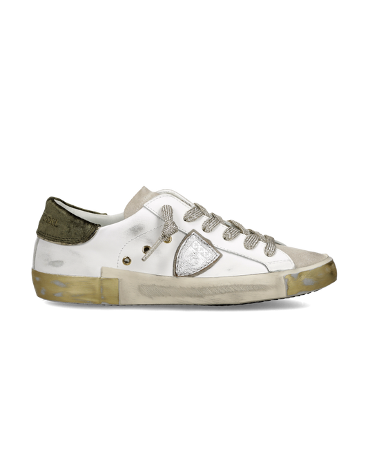 PRSX Low Woman Velour Blanc
