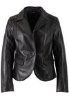 Megan Leather Blazer