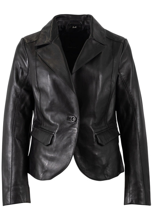 Megan Leather Blazer