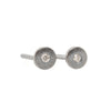 Petite Silver + Diamond Studs