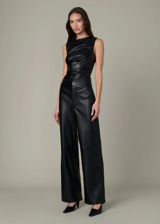 The Vegan Leather Trouser