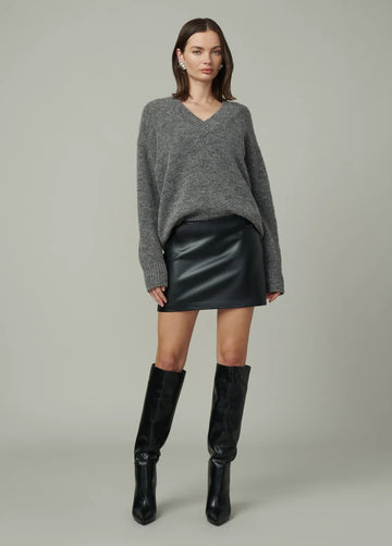 The Vegan Leather Mini Skirt