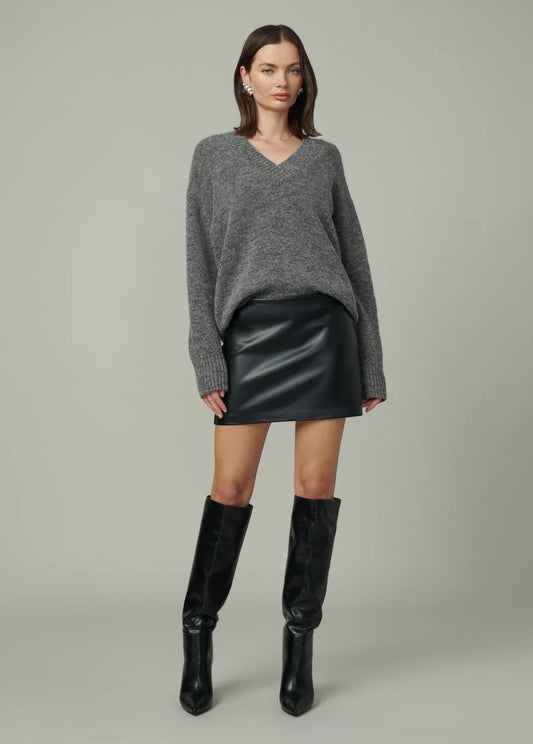The Vegan Leather Mini Skirt
