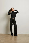Camille Satin Straight Leg Pant
