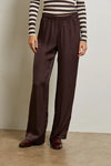 Camile Satin Straight Leg Pant