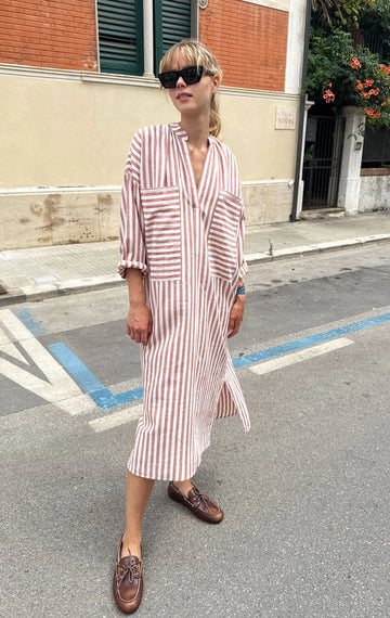 2 Pocket Stripe Caftan