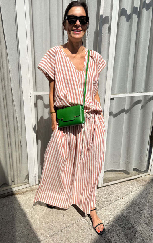 Geometric Stripe Top