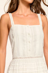 Daria Embroidered Voile Midi Dress