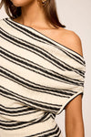 Chet Striped Knit Midi Dress