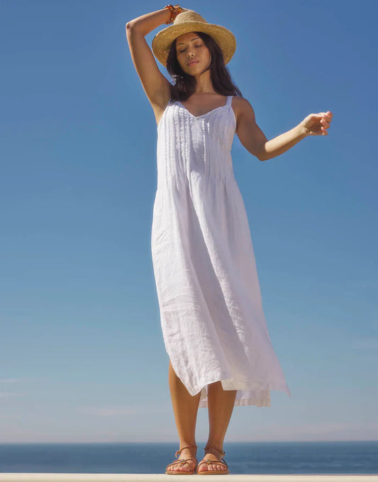 Stella Linen Midi Dress