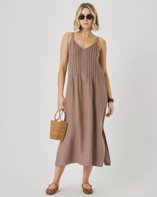 Stella Linen Midi Dress