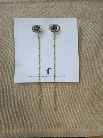 FEDERIKA PADULA JEWELRY CZ Duster Earrings