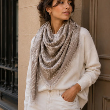 LINETA Reversible Triangle Scarf