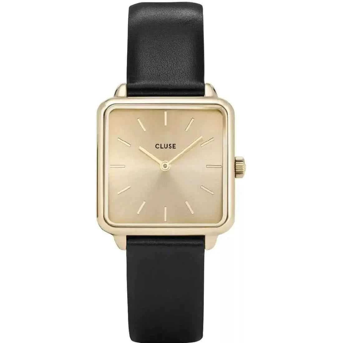 CLUSA LA TA TRAGONE WOMEN'S BLACK STRAP WATCH