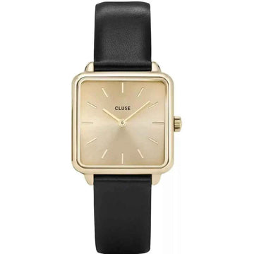 CLUSA LA TA TRAGONE WOMEN'S BLACK STRAP WATCH