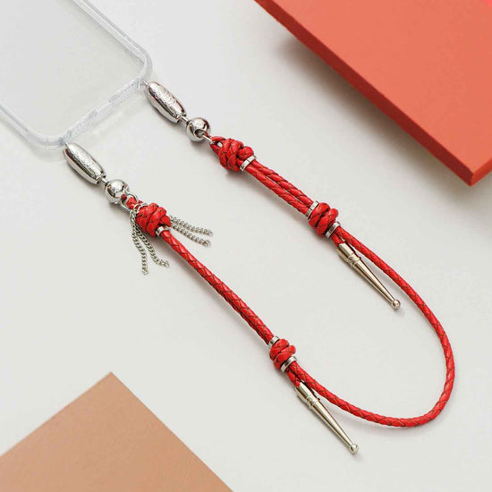 OSSA NEW YORK Red Bolo Wristlet